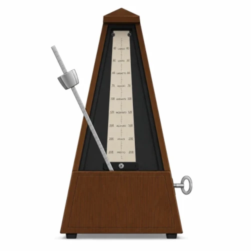 A mechanical metronome (AI generated image) A mechanical metronome